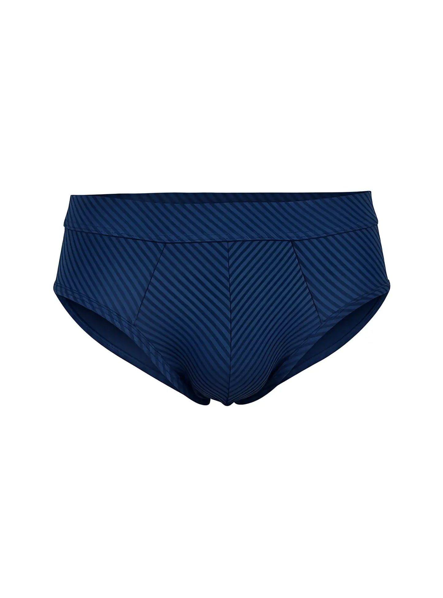 Navy blue cotton swim trunks with diagonal ribbed texture and tailored fit from assorted cotton brief 4 pieces pack