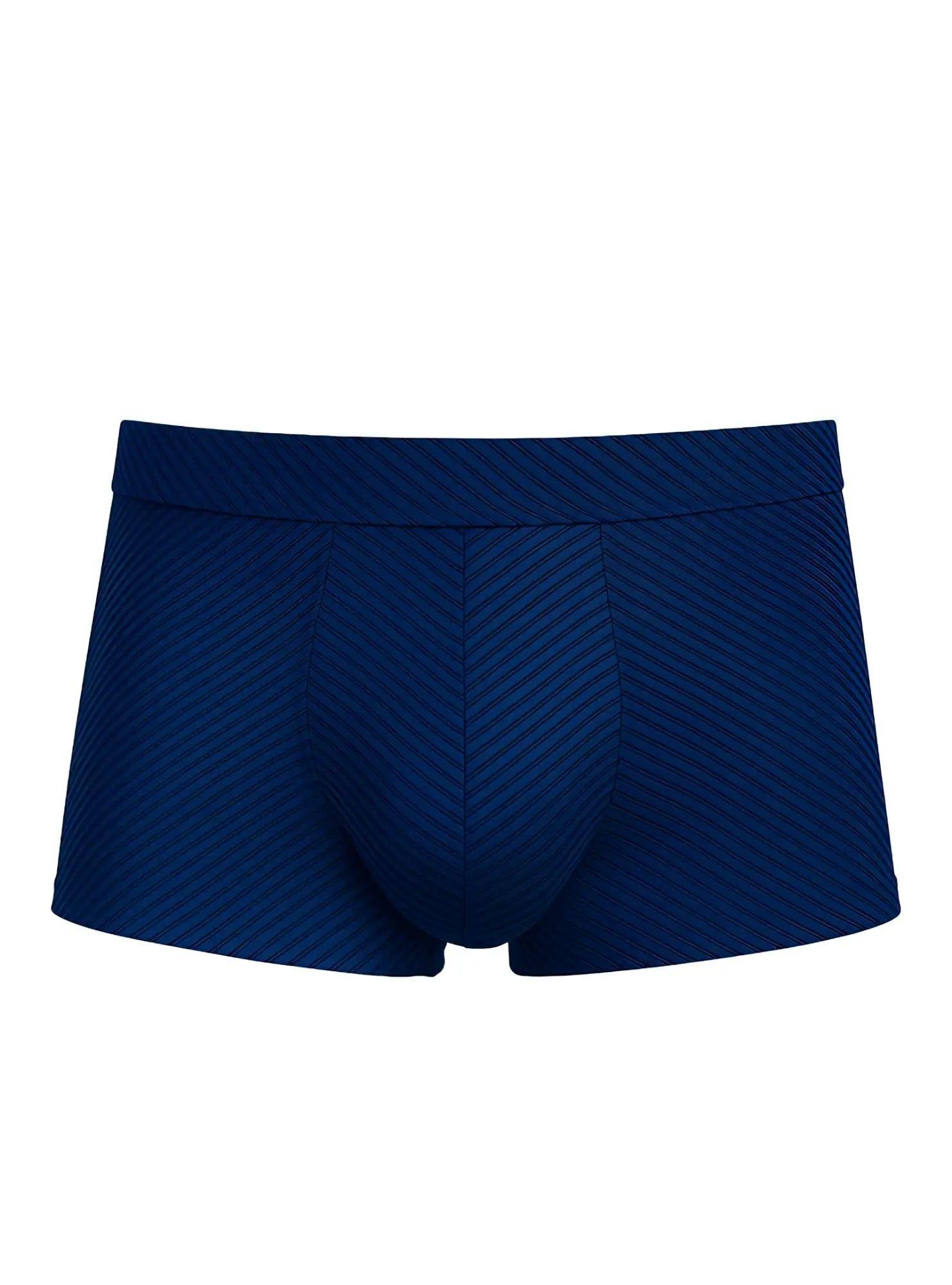 Deep navy blue cotton briefs with a subtle diagonal ribbed texture from assorted cotton trunk 4 pieces pack