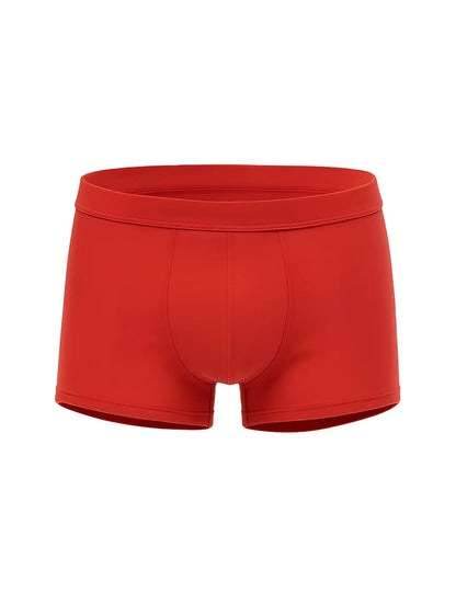 Red men’s briefs from assorted cotton trunk 4 pieces pack with smooth form-fitting design and elastic waistband