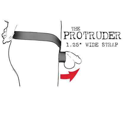 The ball lifter protruder blue is a black and gray 1.25 inch wide strap with bold text labeling its name and width