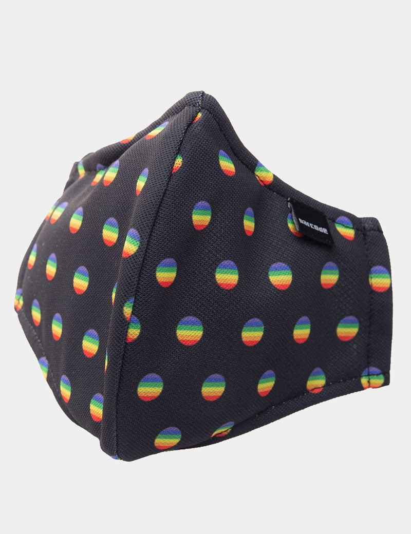 Barcode Berlin Major General Michelinho Unisex Maske Schwarz/Regenbogen 91800-184 Größe One Size