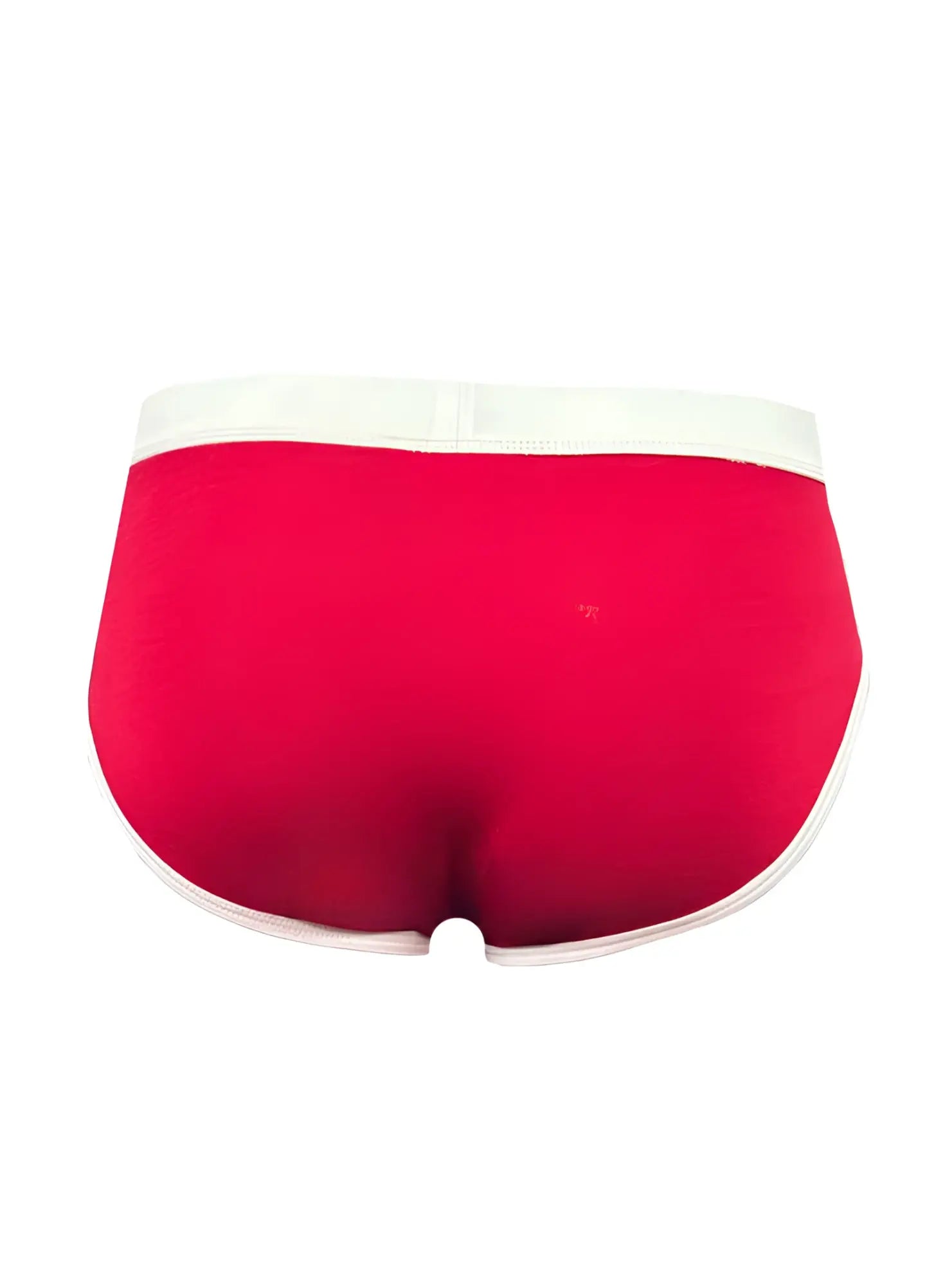 Basix comfort brief red briefs with white elastic waistband and trim designed for everyday comfort