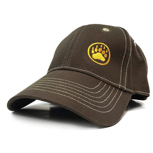 Ajaxx63 Bear Paw Logo Cap - Brown