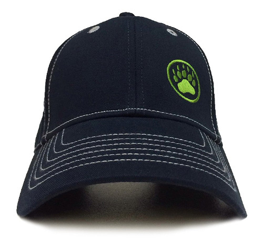 Ajaxx63 Bear Paw Logo Cap - Navy