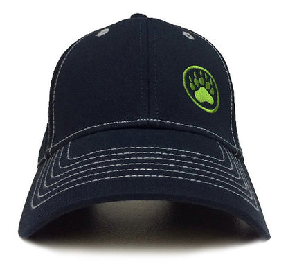 Ajaxx63 Bear Paw Logo Cap - Navy