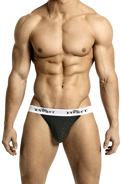 Ajaxx63 Men's Low-Rise Jockstrap - Grey - Big Roger