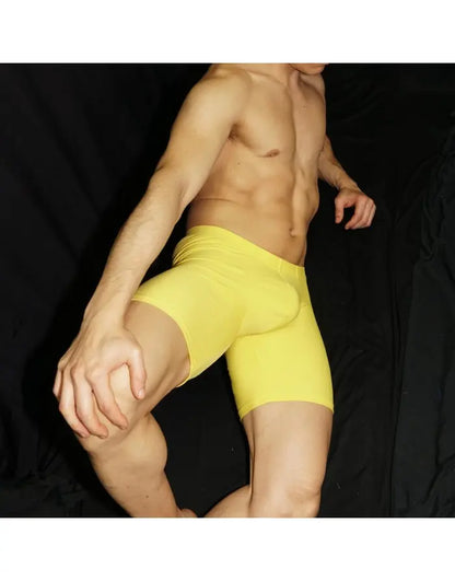 Arroyman Men's Yellow Ultra Biker Compression Shorts BKR011SS