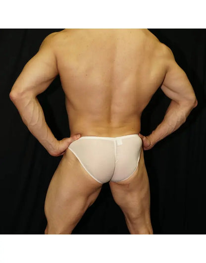 Arroyman Men's Bikini Buns Underwear - Seda Crema BNS034M