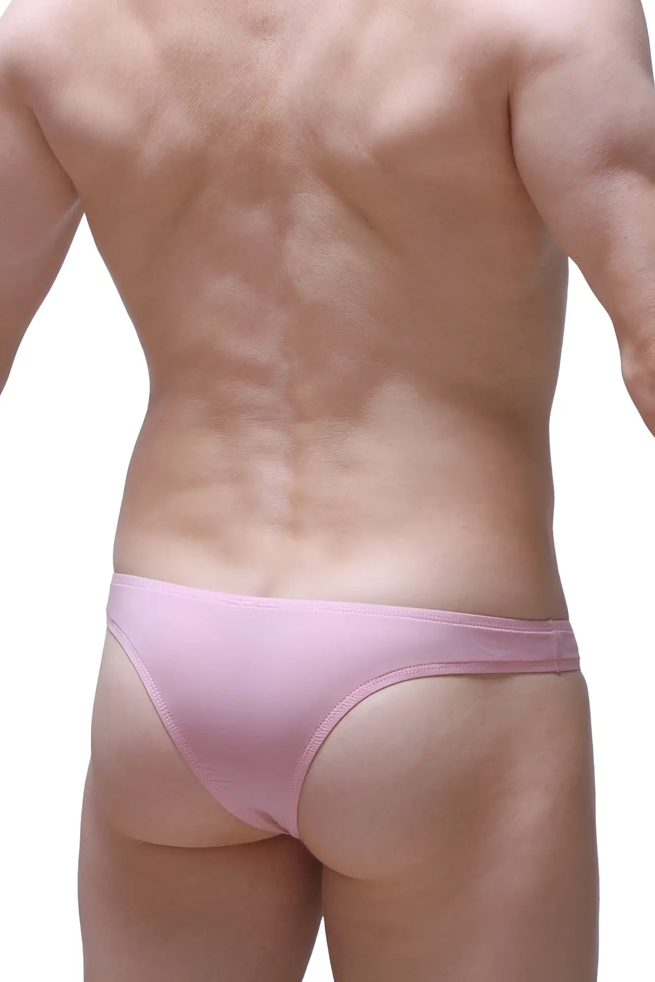 Bikini capri skine tea rose pink athletic briefs with smooth form-fitting design for active wear