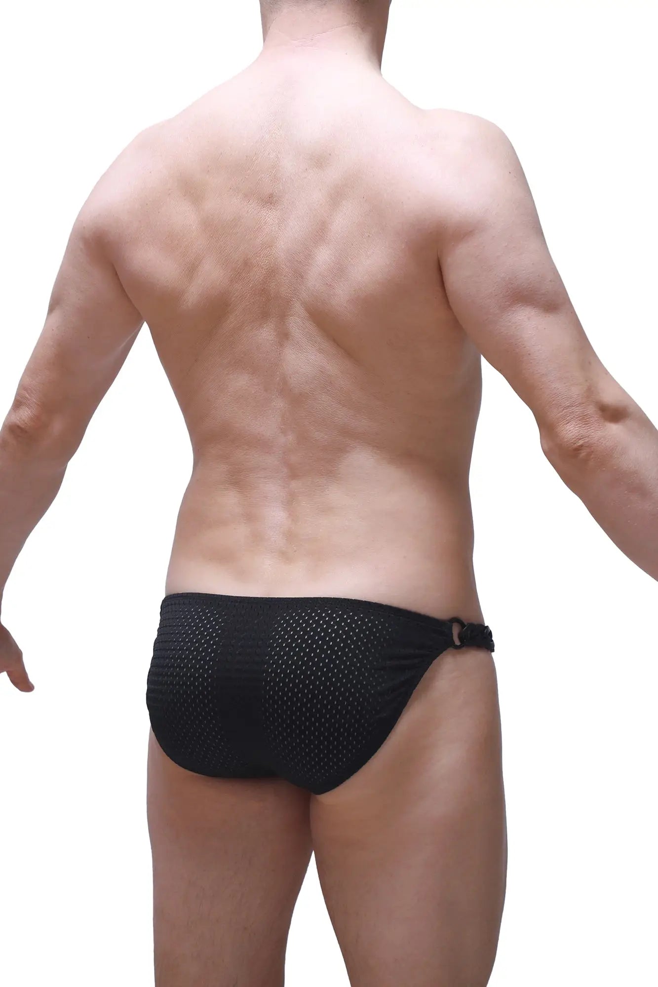 Bikini chains bee black black mesh swim trunks with sleek form fitting design perfect for swimming and beachwear