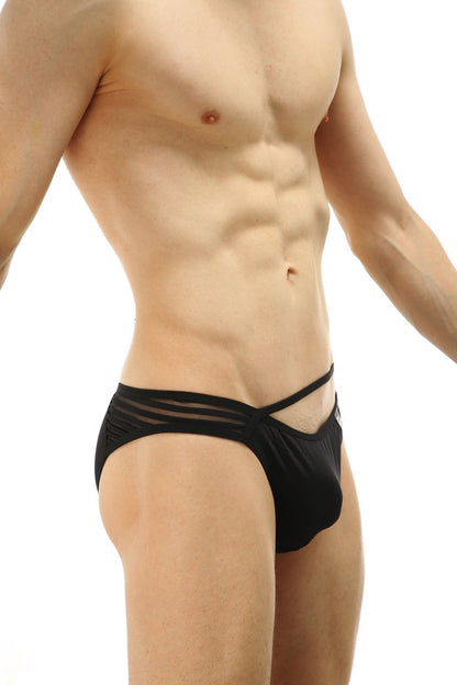 Bikini Gladiateur en maille noire