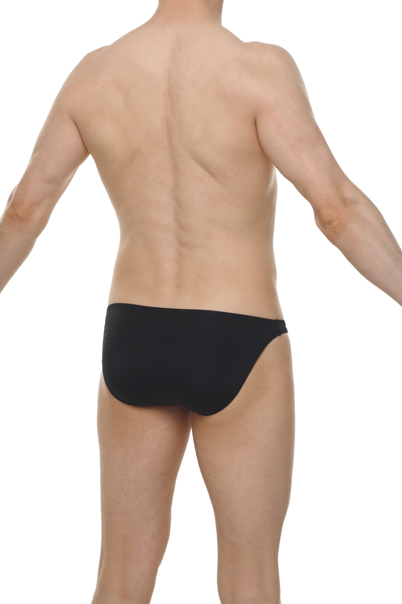 Bikini dome plum black smooth form-fitting black briefs designed for comfortable everyday wear