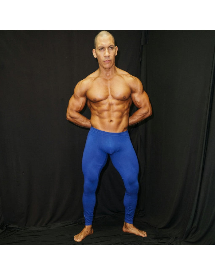 Arroyman Men's Blue Spandex Tights Pants CLZ05M