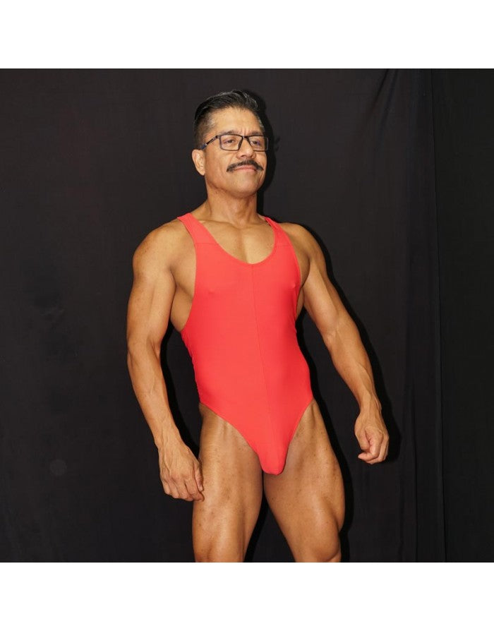 Body string rouge pour homme Arroyman BY13M