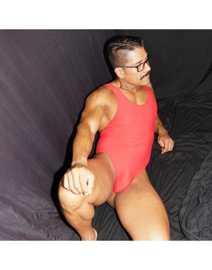 Body string rouge pour homme Arroyman BY13M