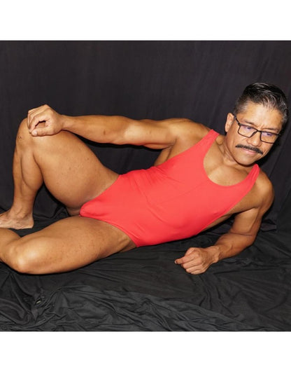 Body string rouge pour homme Arroyman BY13M
