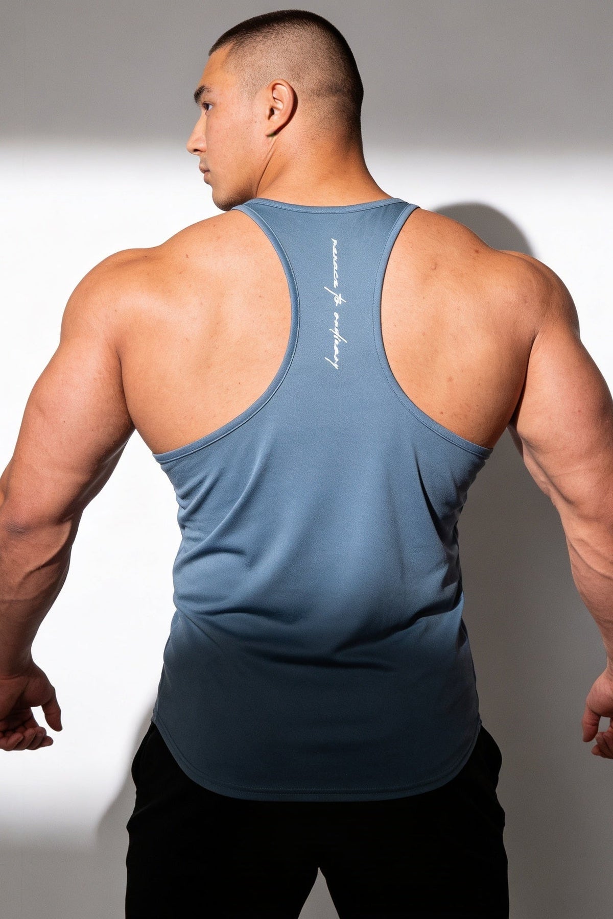 Jed North Men's Fast-Dry Bodybuilding Workout Stringer - Gray