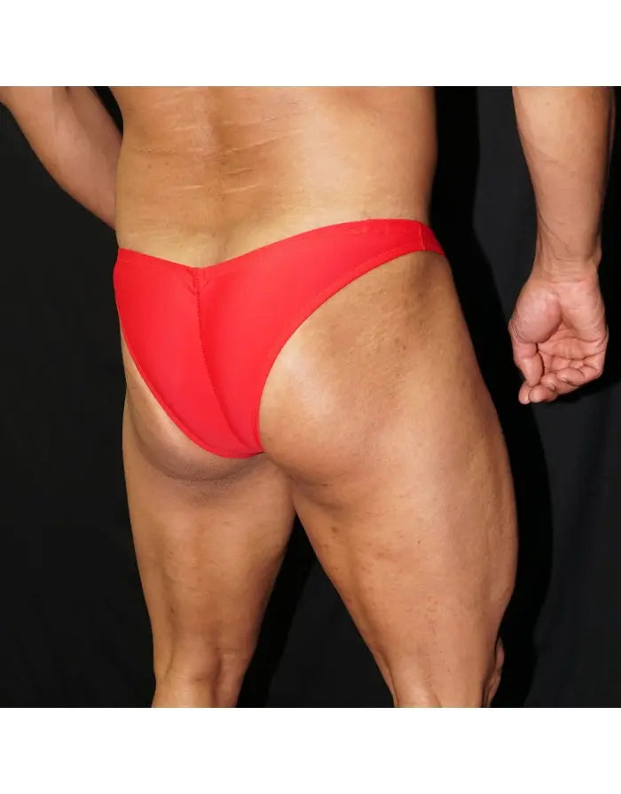 Arroyman Men's Bodybuilding Posing Suit - Red FSC009S