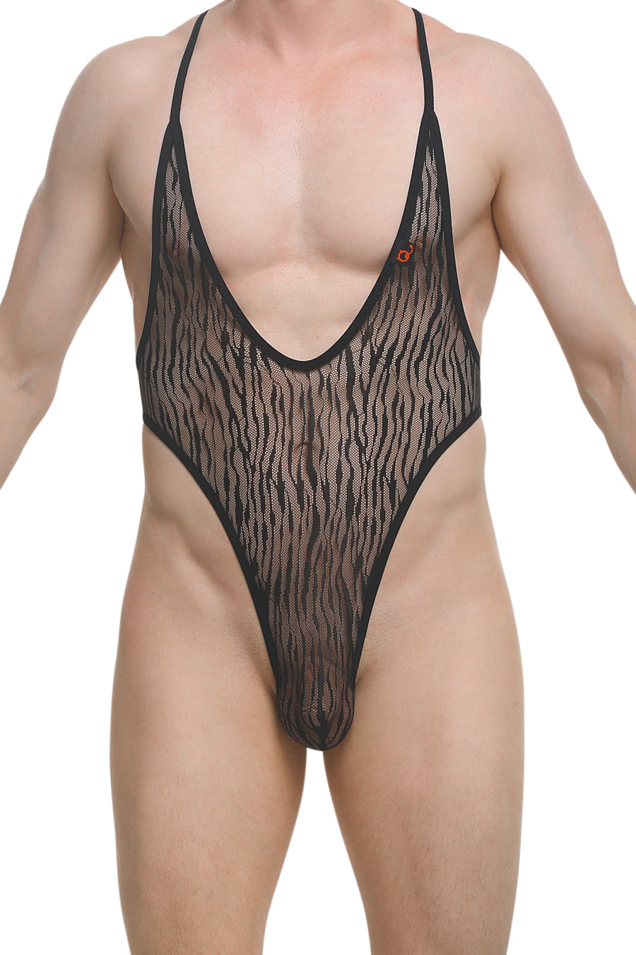PetitQ Bodythong Causson Lace Savane Black