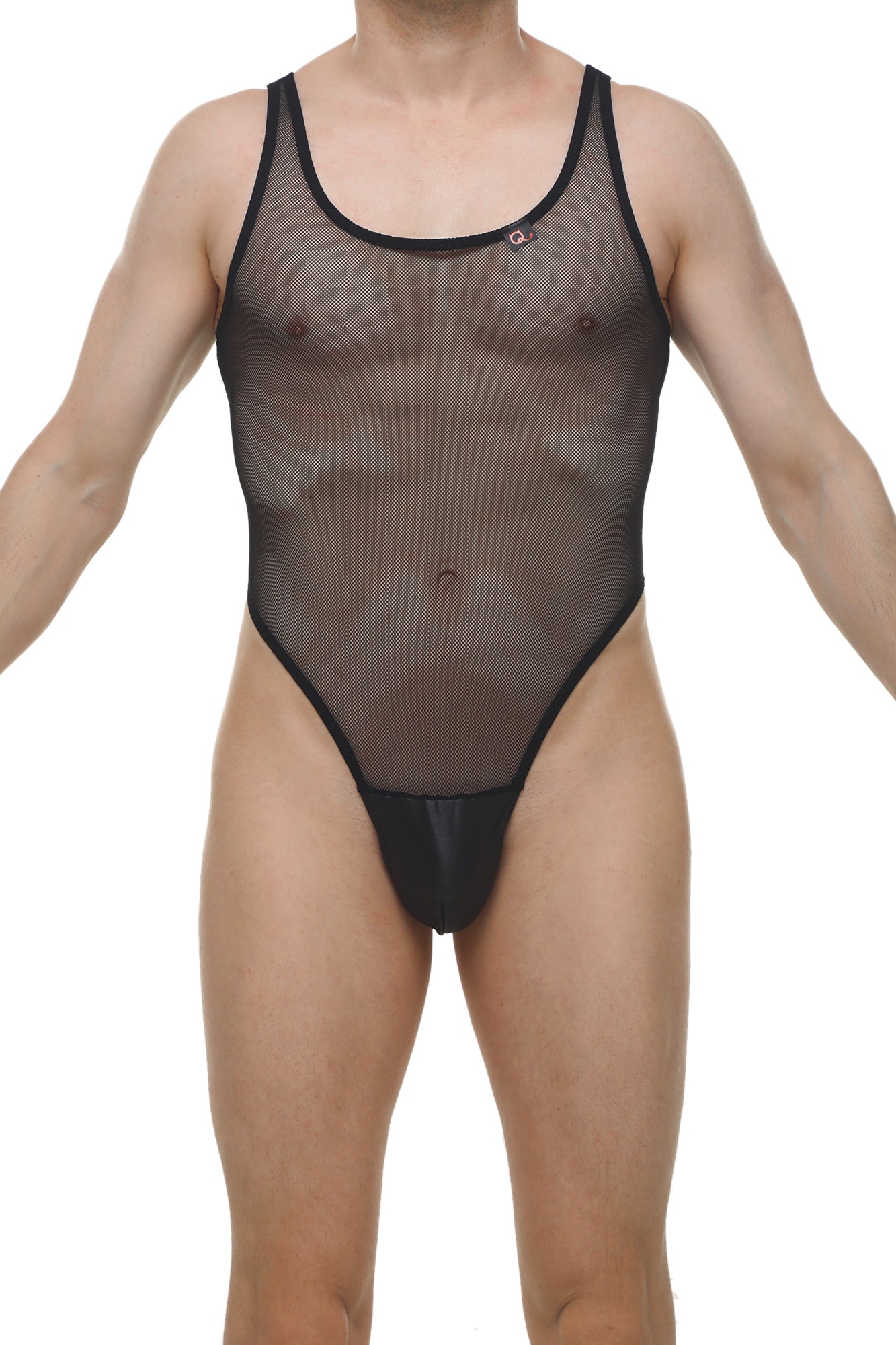 PetitQ Bodythong Pencran Mesh Black