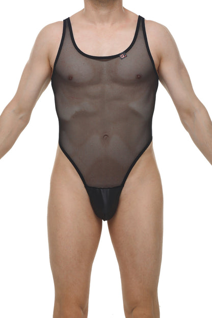 PetitQ Bodythong Pencran Mesh Black