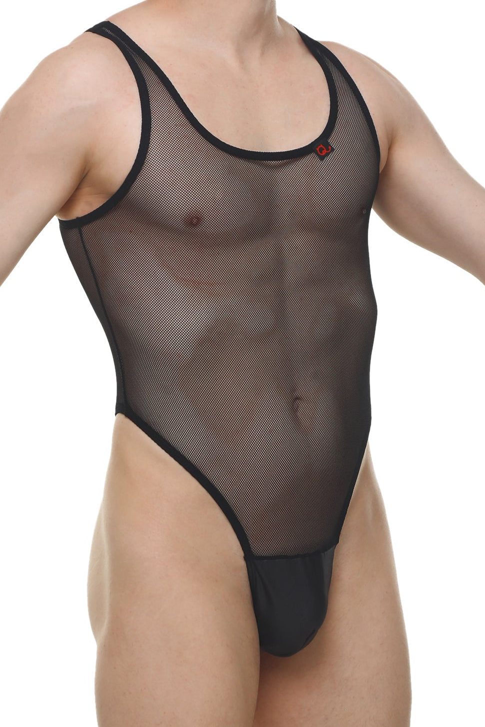 PetitQ Bodythong Pencran Mesh Black