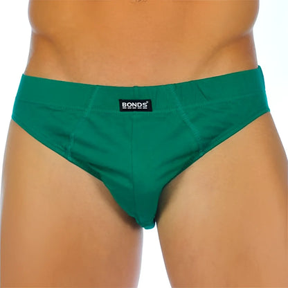 Green bonds brand briefs bonds action brief green size 2xl showing front view with eco-friendly fabric design