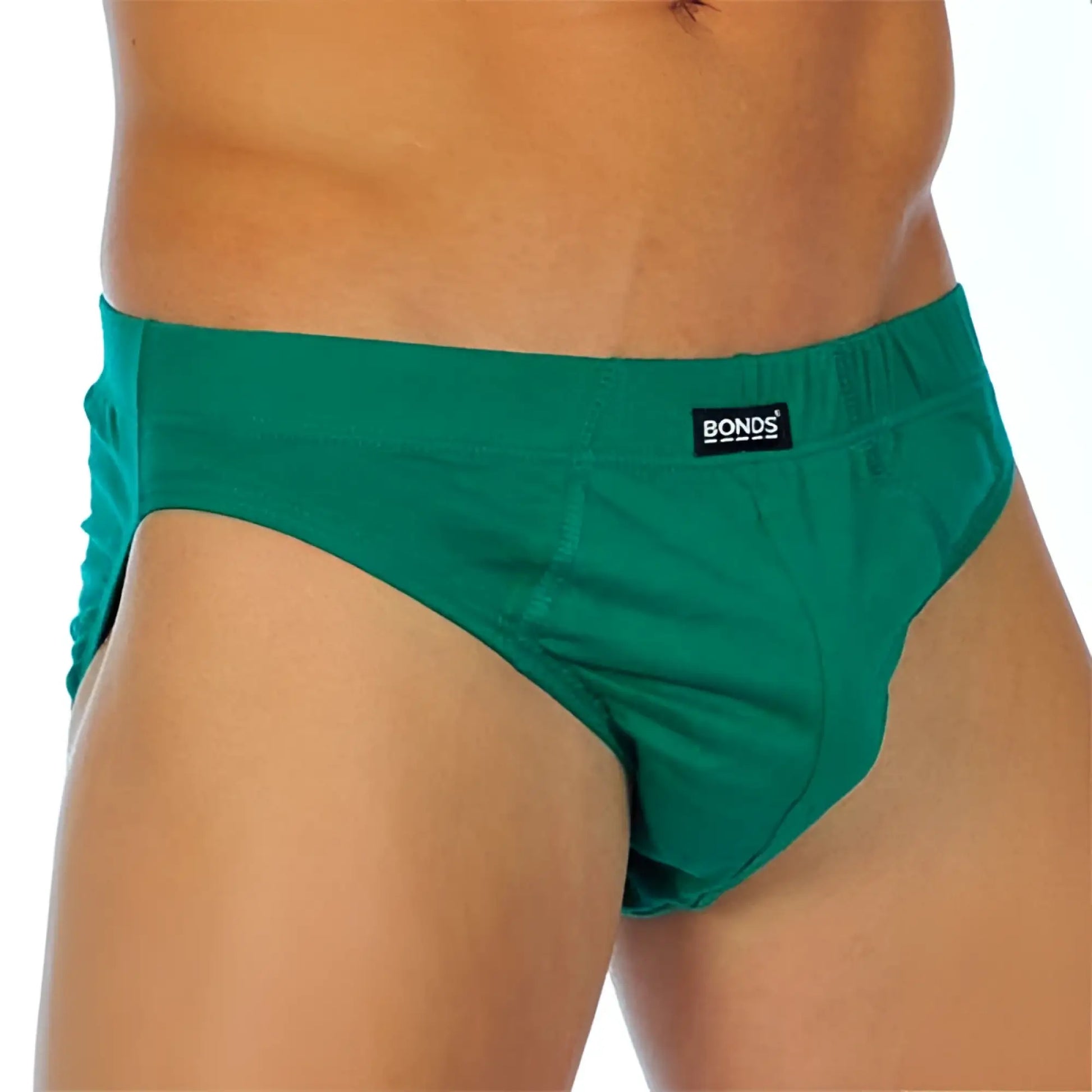 Green bonds brand briefs in size 2XL featuring eco-friendly fabric and supportive design for active use