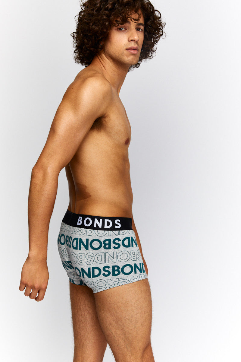 Sous-vêtement de boxer ajusté avec logo Allover Bonds MXKDA taille M