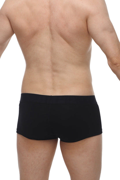 Black briefs boxer algun modal black with smooth form-fitting design made of soft modal fabric