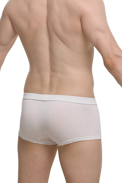 PetitQ Men's Boxer Colline Bamboo White