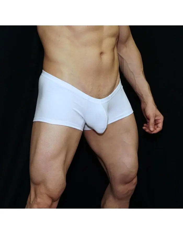 Arroyman Men's Skin Cotton Boxer Underwear - White MINI023M