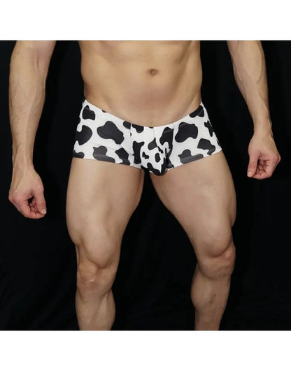 Boxer homme Arroyman en cuir style cowboy - Mini034M