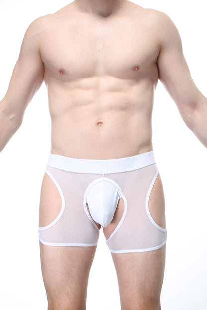 Boxer Vey Net White