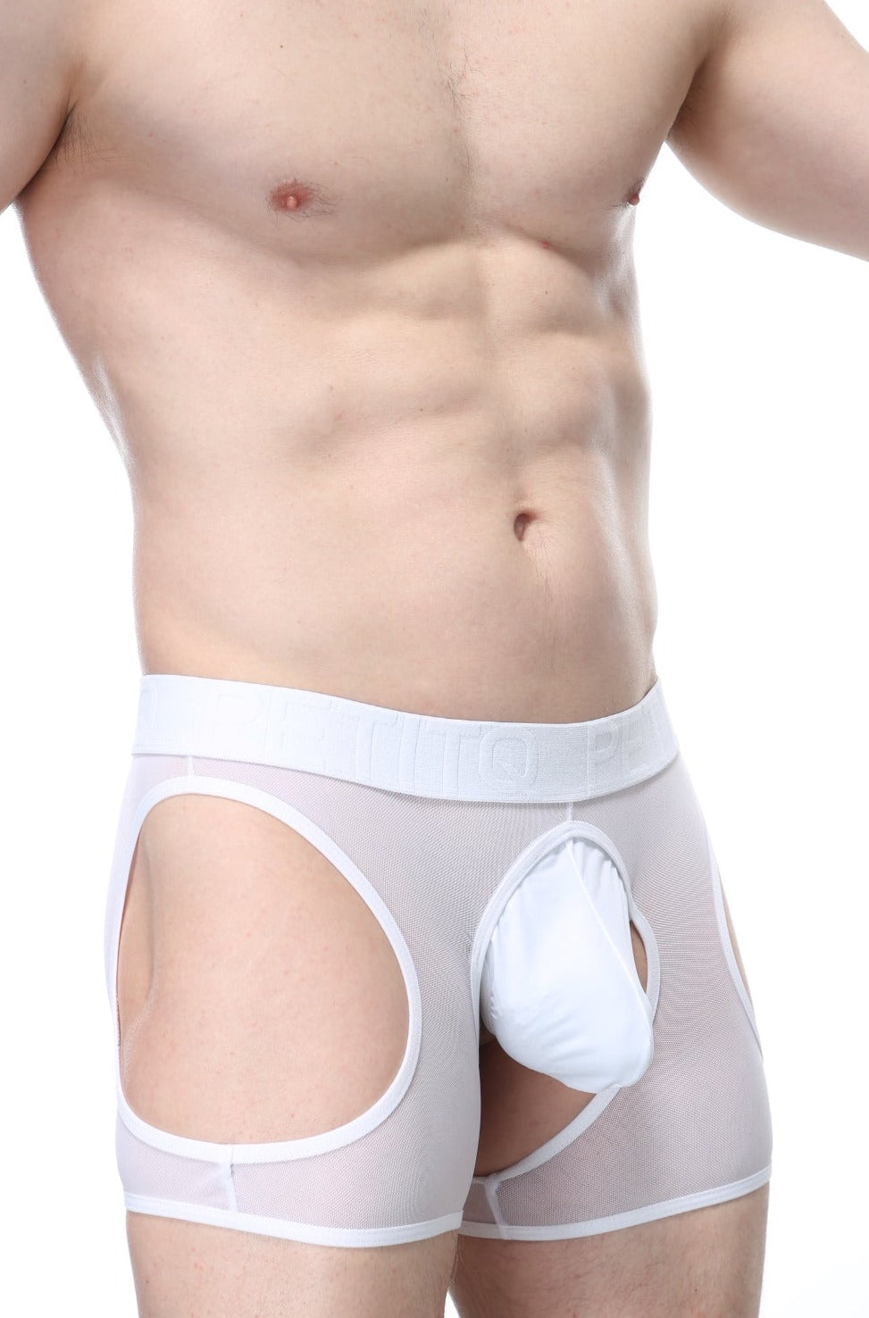 Boxer Vey Net White