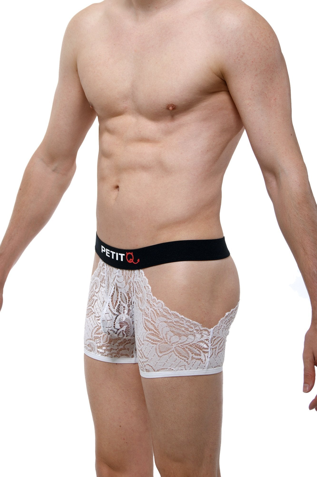 Boxer Dentelle TrÃ©voux White