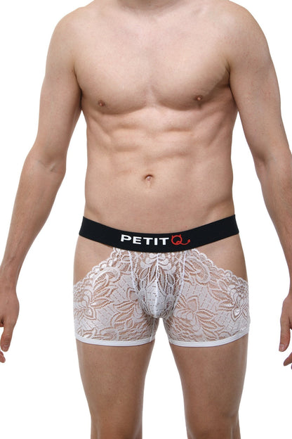 Boxer Dentelle TrÃ©voux White