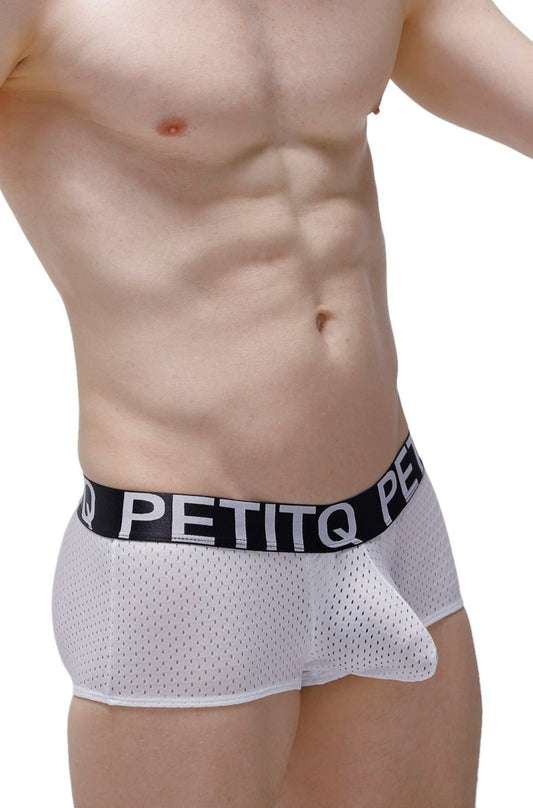 Boxer Double Pouch Bee White