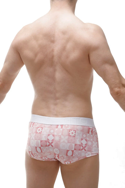 Boxer molac pink bunny boxer briefs with pink bunny pattern and white elastic waistband for comfortable wear