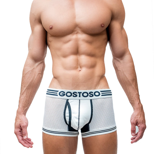 CA-RIO-CA Gostoso Underwear - Mesh Boxer Brief White Underwear
