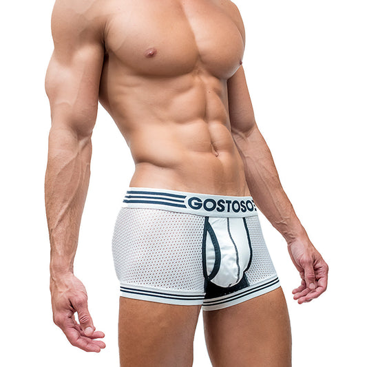 CA-RIO-CA Gostoso Underwear - Mesh Boxer Brief White Underwear