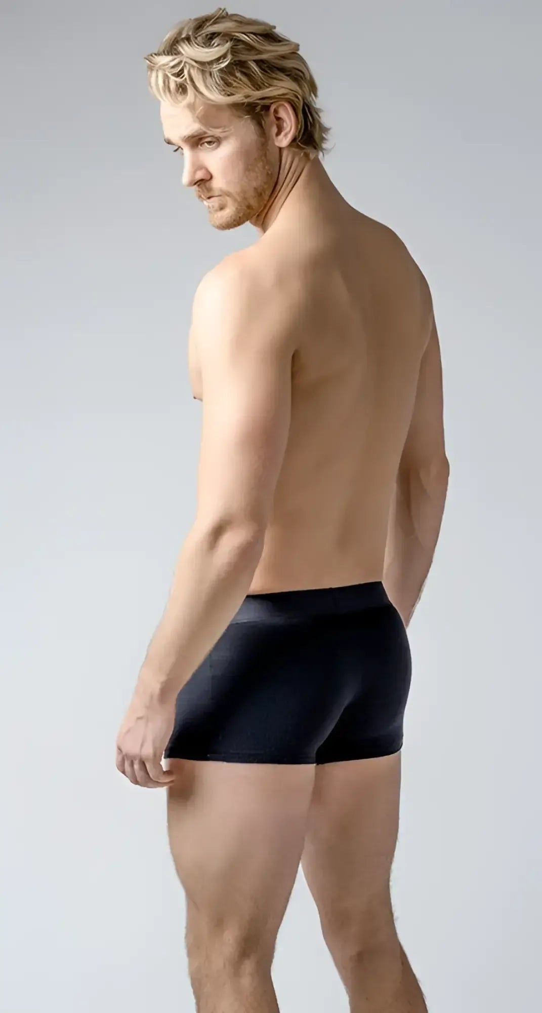 Black boyshorts briefs with a smooth fitted design providing comfortable coverage and support
