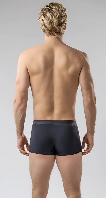 Dark navy boyshorts boxer briefs with smooth fitted design for comfortable everyday wear