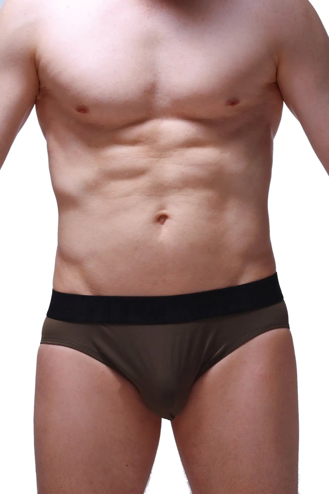 Black and olive green briefs Bozas olive with snug form-fitting design for comfortable daily wear