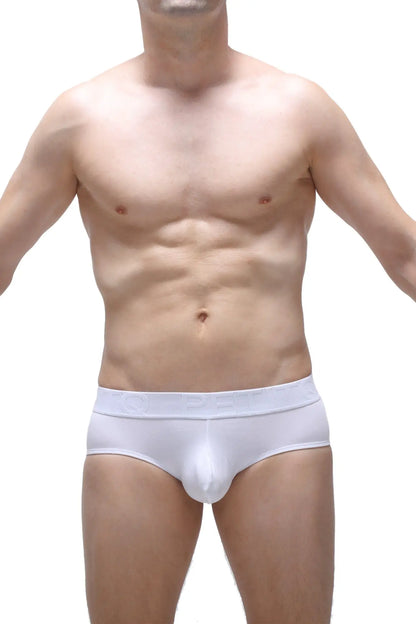 White men’s briefs brief cernin modal white with smooth form-fitting design and subtle elastic waistband