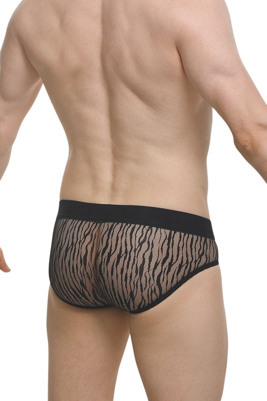 PetitQ Brief Dome Lace Savane Black