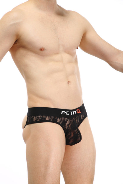 Jockstring Brioux Spitze Schwarz