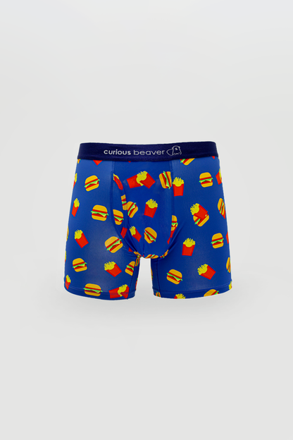 Curious Beaver Men's Boxer Briefs - Burgers