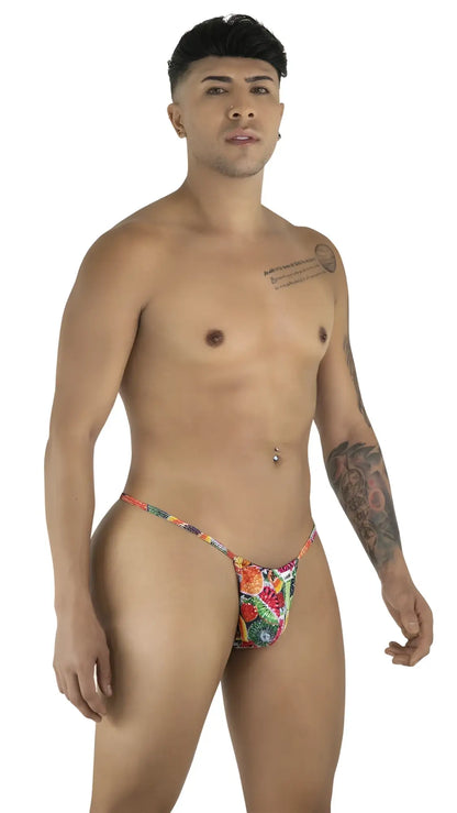 Vibrant fruit-patterned thong g-string by candyman in colorful tropical design perfect for stylish summer wear