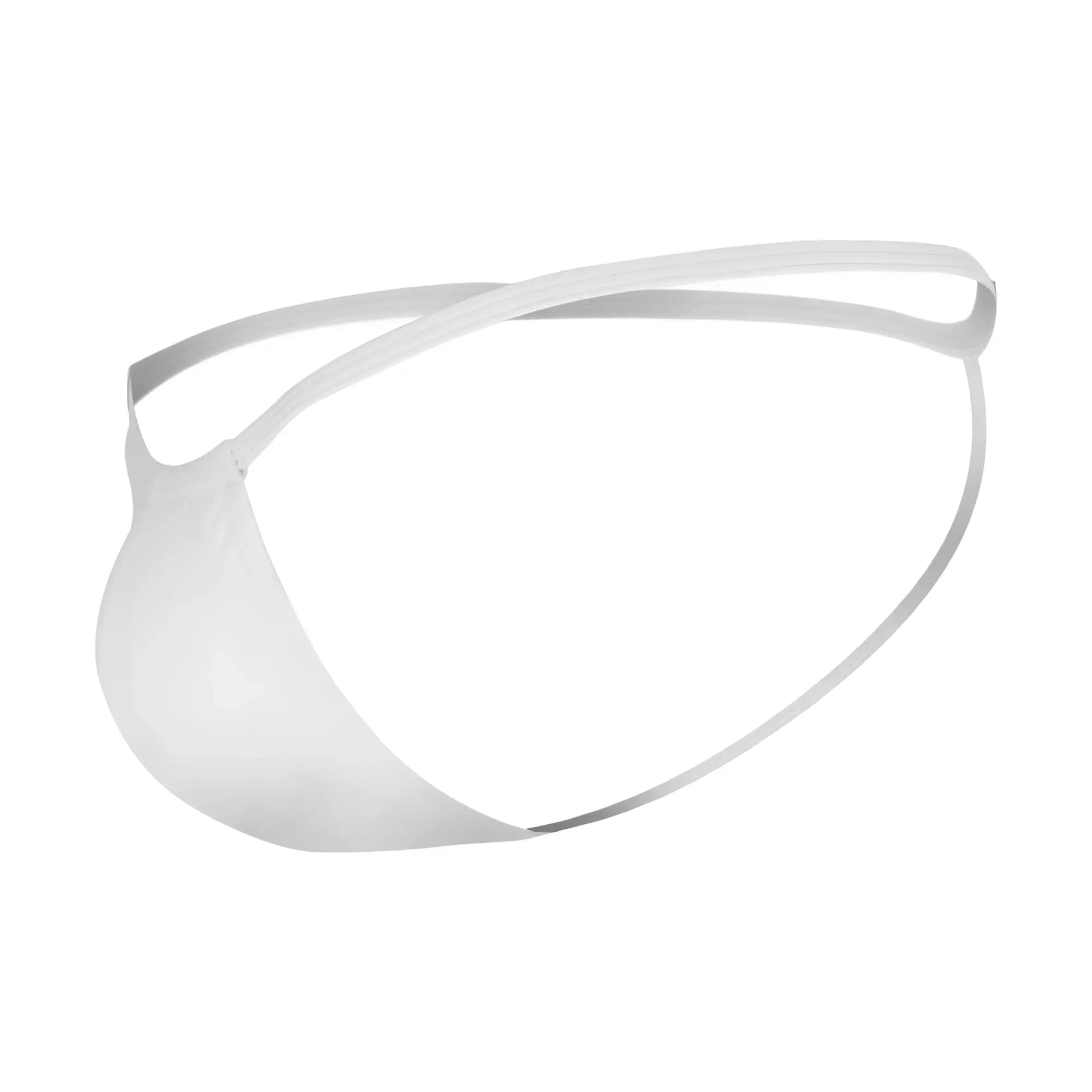 White Candyman 9586 thong made of smooth stretchy fabric with a sleek modern minimalist design